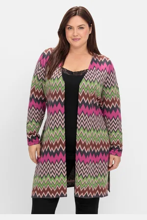 Joe Browns Lange Strickjacke im Zickzack-Jacquardmuster, , Gr.40/42