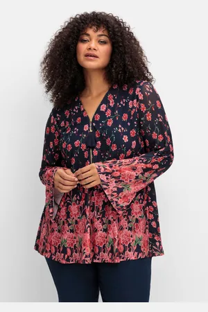 Joe Browns Longtunika aus Mesh, mit Trompetenärmeln, , Gr.40