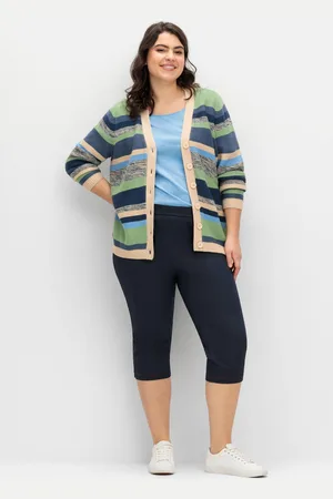 Sheego Extraschmale Caprihose in Denim-Optik, , Gr.40