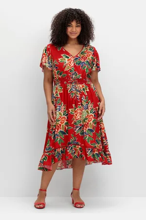 Joe Browns Kleid mit Blumendruck und Volantärmeln, , Gr.40