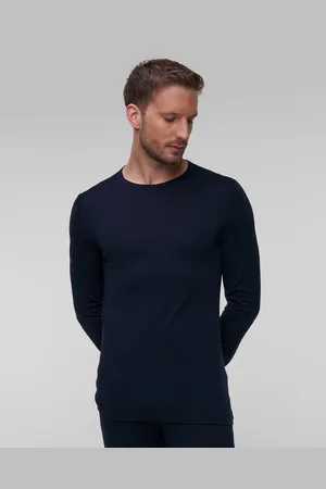Icebreaker 200 Oasis Ls Crewe Thermo-langarmshirt Für Herren In Marineblau