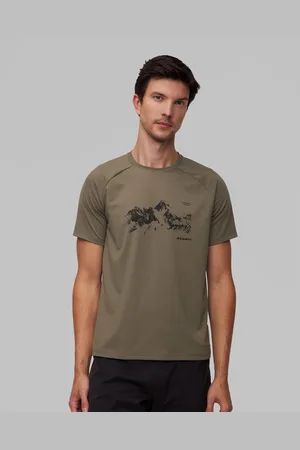 Mammut Mountain Gasherbrum Ii Khaki Herren-t-shirt In Khaki