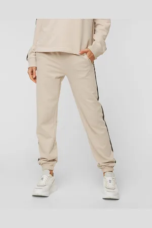 Juvia Fleece Trousers Printed Stripe Loose Fit Hose