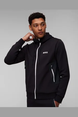 HUGO BOSS Hugo Saggy Herren-sweatshirt Mit Reißverschluss In Marineblau