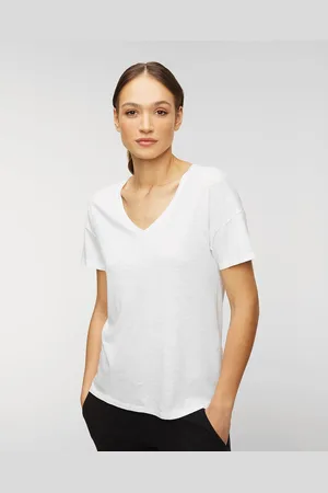 Juvia Co Slub Shirt V-neck T-shirt