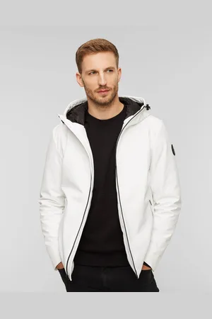 Woolrich Pacific Soft Shell Jacket Weiße Herrenjacke