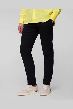 Alberto Rob-tech Linen Leinenhose Für Herren In Marineblau
