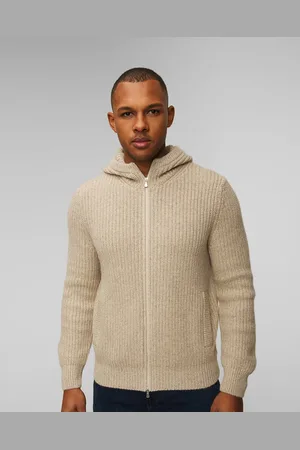 Gran Sasso Herren-kaschmirpullover Mit Reißverschluss