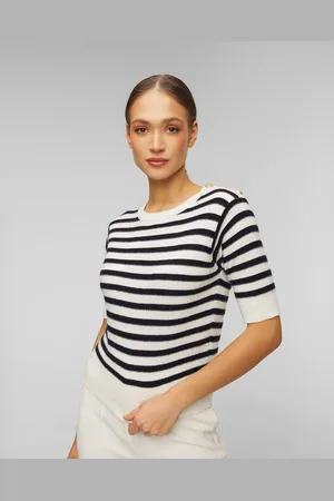 Allude Wollpullover Mit Kaschmir Für Damen In Weiß Und Schwarz