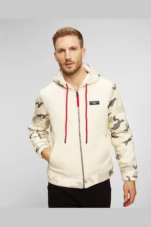 Aeronautica Militare Beiger Herren-kapuzenpullover