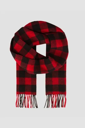 Woolrich Unisex Woolen Buffalo Scarf Wollschal