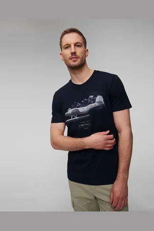 Aeronautica Militare Herren-t-shirt In Marineblau