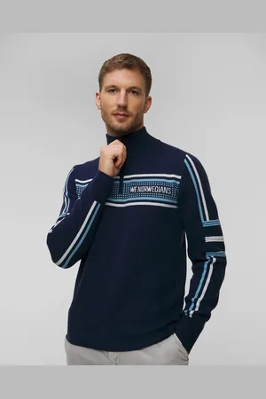 We Norwegians Stryn Rollkragenpullover Für Herren In Marineblau
