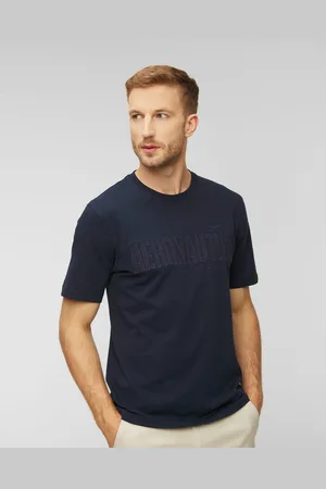 Aeronautica Militare Herren-t-shirt Marineblau