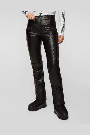 Bogner Tory Schwarze Damen-skihose Aus Kunstleder