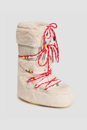 Moon Boot Resort Icon Faux Fur Beads Winterschuhe Für Damen In