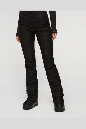 Sportalm Schwarze Damen-skihose Mit Leopardenmuster