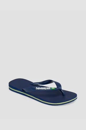 Havaianas Brasil Logo Flip-flops In Marineblau