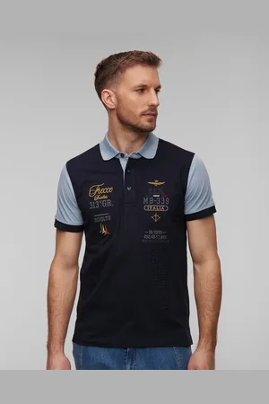 Aeronautica Militare Poloshirt Für Herren In Marineblau
