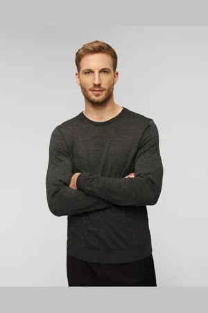HUGO BOSS Hugo Leno-p Grauer Wollpullover Für Herren