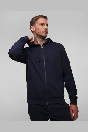 Bogner Patrick Herren-sweatshirt Mit Reißverschluss In Marineblau