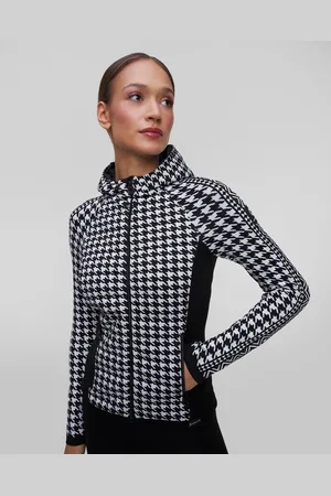 newland Hera Damen-hybridjacke Mit Pepitamuster Und Kapuze
