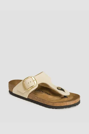 Birkenstock Gizeh Big Buckle Nubuck Leather Regular Damen-flip-flops In