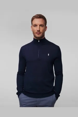 Ralph Lauren Herrenpullover Mit Wolle In Marineblau
