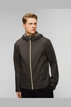 HUGO BOSS Hugo J Miles Graue Wasserabweisende Herrenjacke