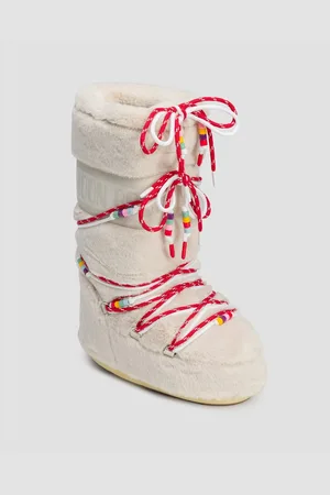 Moon Boot Icon Faux Fur Beads Pelz-winterstiefel Für Damen In