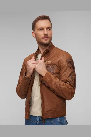 Aeronautica Militare Lederjacke Für Herren In