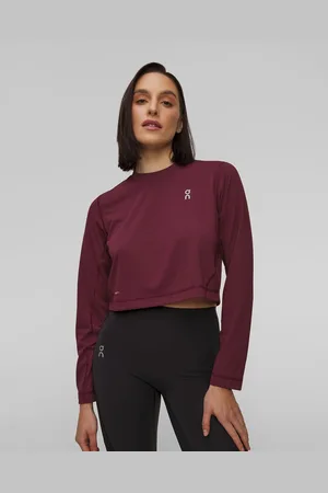 On Running Active Long-t Crop Crop-top Mit Langen Ärmeln