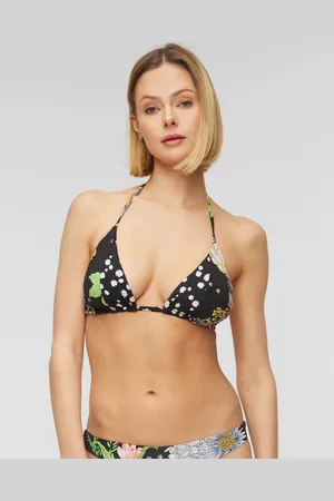 Maaji Black Bouquet Edge Bikini-top Beidseitig Tragbar
