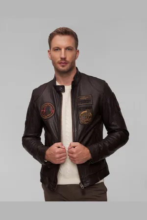 Aeronautica Militare Lederjacke Für Herren In