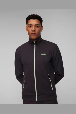 HUGO BOSS Hugo Skaz Herren-sweatshirt Mit Reißverschluss In Schwarzgrau