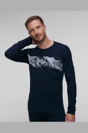 Icebreaker Mer 200 Oasis Ls Thermo-langarmshirt Für Herren In Marineblau