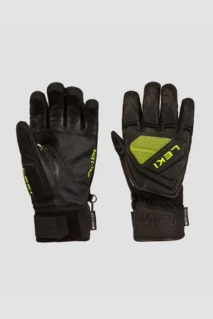 Leki Wcr C-tech 3d Skihandschuhe In Schwarz Und Gelb