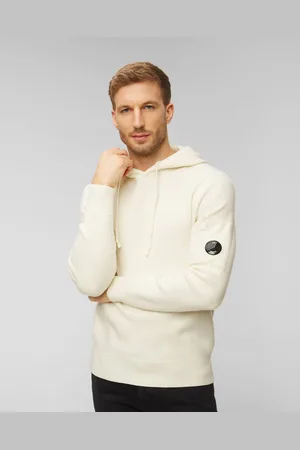 C.P. Company C.p. Company Herren-kapuzenpullover Aus Wolle Für Herren In Weiß