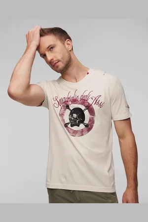 Aeronautica Militare Herren-t-shirt In Beige