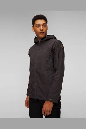 Fjällräven Abisko Lite Trekking Jacket M Herren-trekkingjacke In Schwarz Und Grau