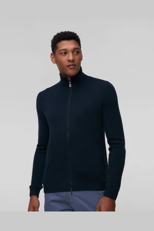 Bogner Dexter Wollpullover Mit Kaschmir In Marineblau