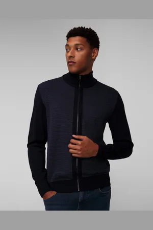 HUGO BOSS Hugo H-daveto Herrenpullover Aus Wolle In Marineblau
