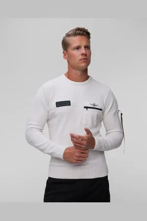 Aeronautica Militare Herrenpullover In Weiß