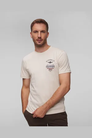 Aeronautica Militare Herren-t-shirt In Beige