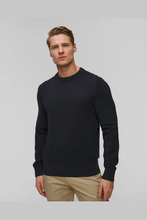 HUGO BOSS Hugo Ecaio-p Herrenpullover In Marineblau