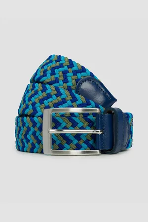 Alberto Multicolor Braided Herrengürtel In Blau