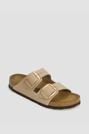 Birkenstock Arizona Big Buckle Lenb Narrow Pantoletten Für Damen In