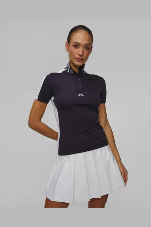 J Lindeberg J.lindeberg Pip Polo Technisches Poloshirt Für Damen In Marineblau