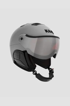 Kask Treasure Silberner Skihelm Mit Visier