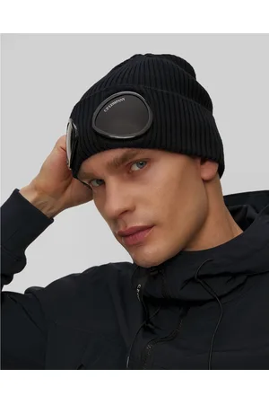 C.P. Company C.p. Company Cotton Goggle Herrenmütze In Marineblau